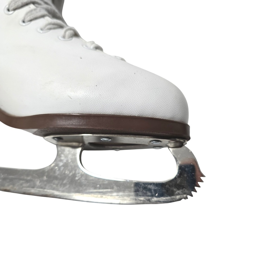 Graf Davos White Figure Skates Women Size 7.5 With Blade Guards EU 37/38 - Picture 8 of 9